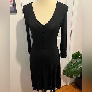 Express 3/4 Sleeve Button-down Dress